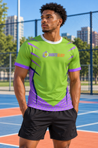 Men's Athletic T-Shirt | Frozen Squad (CAA-03) | Shortsology Logo with Icon Emblem