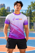 เสื้อยืดออกกำลังกายผู้ชาย | Montreal Goalies (CAA-03) | โลโก้ Shortsology พร้อมตราสัญลักษณ์