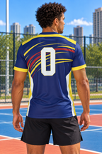 Men's Athletic T-Shirt | New England (CAA-03) | Shortsology Logo with Icon Emblem
