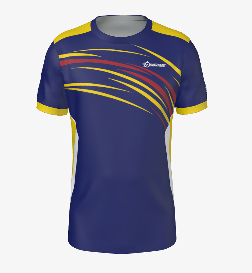 Men's Athletic T-Shirt | New England (CAA-03) | Shortsology Logo with Icon Emblem